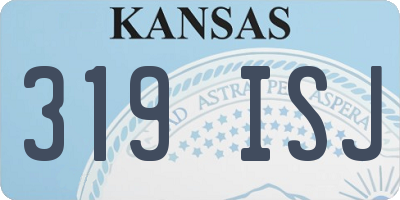 KS license plate 319ISJ