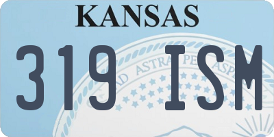 KS license plate 319ISM