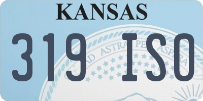KS license plate 319ISO