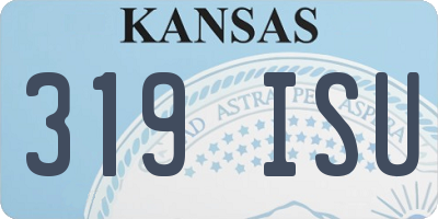 KS license plate 319ISU