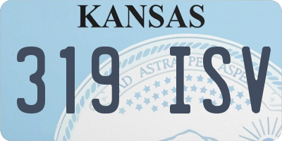 KS license plate 319ISV