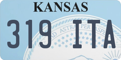 KS license plate 319ITA