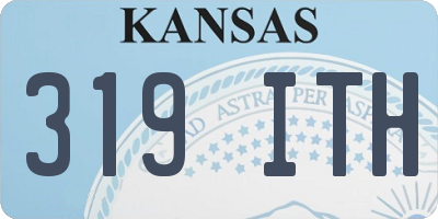 KS license plate 319ITH