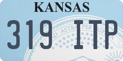 KS license plate 319ITP