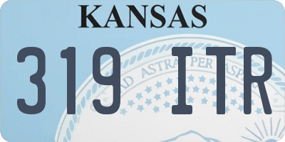 KS license plate 319ITR