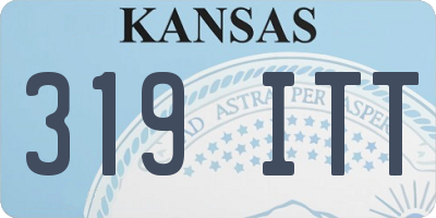 KS license plate 319ITT