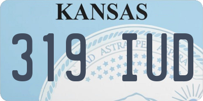 KS license plate 319IUD