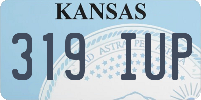 KS license plate 319IUP