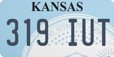 KS license plate 319IUT