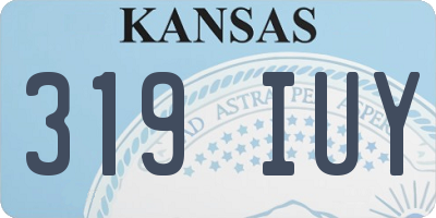 KS license plate 319IUY