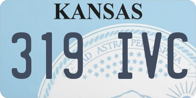 KS license plate 319IVC