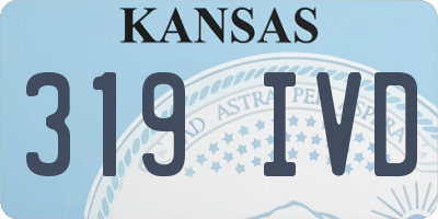 KS license plate 319IVD