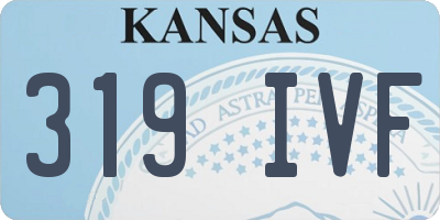 KS license plate 319IVF