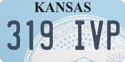 KS license plate 319IVP