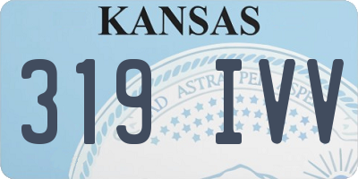 KS license plate 319IVV