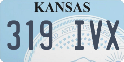 KS license plate 319IVX
