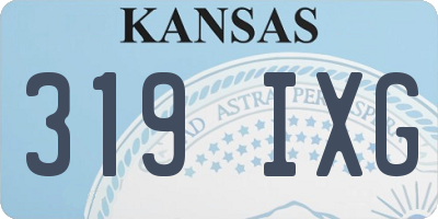 KS license plate 319IXG