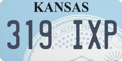 KS license plate 319IXP