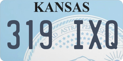 KS license plate 319IXQ