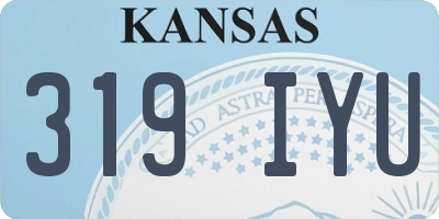 KS license plate 319IYU