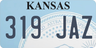 KS license plate 319JAZ