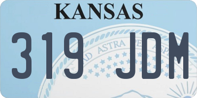 KS license plate 319JDM