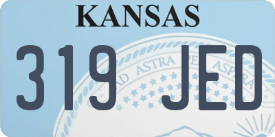 KS license plate 319JED
