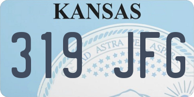 KS license plate 319JFG