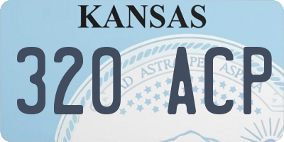 KS license plate 320ACP