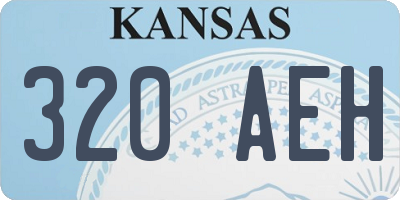 KS license plate 320AEH