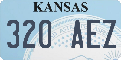 KS license plate 320AEZ