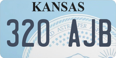KS license plate 320AJB