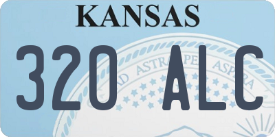 KS license plate 320ALC