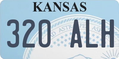KS license plate 320ALH