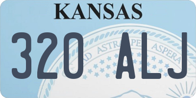 KS license plate 320ALJ