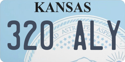 KS license plate 320ALY
