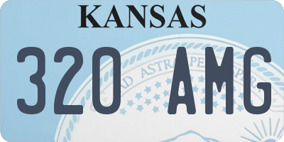 KS license plate 320AMG