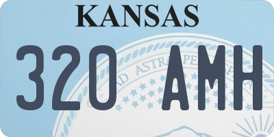 KS license plate 320AMH