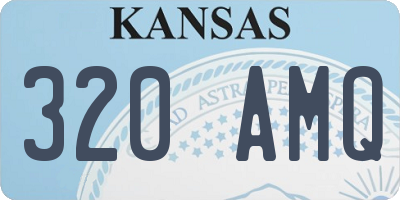 KS license plate 320AMQ