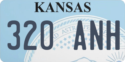 KS license plate 320ANH