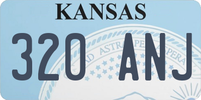 KS license plate 320ANJ