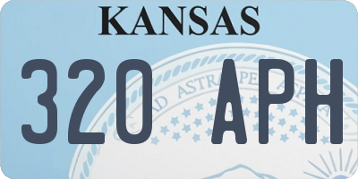 KS license plate 320APH