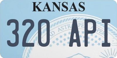 KS license plate 320API