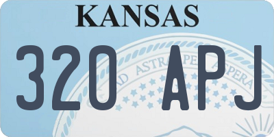 KS license plate 320APJ