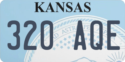 KS license plate 320AQE