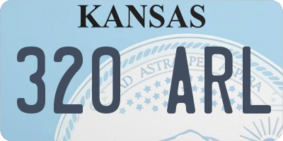 KS license plate 320ARL