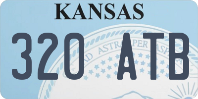KS license plate 320ATB