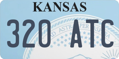 KS license plate 320ATC
