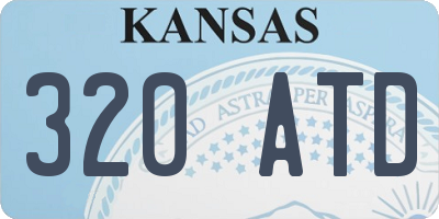 KS license plate 320ATD
