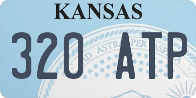 KS license plate 320ATP
